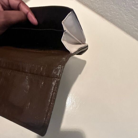 Gucci Foldover Long GG Monogram Logo Canvas Brown PROJECT TLC READ - Picture 11 of 15